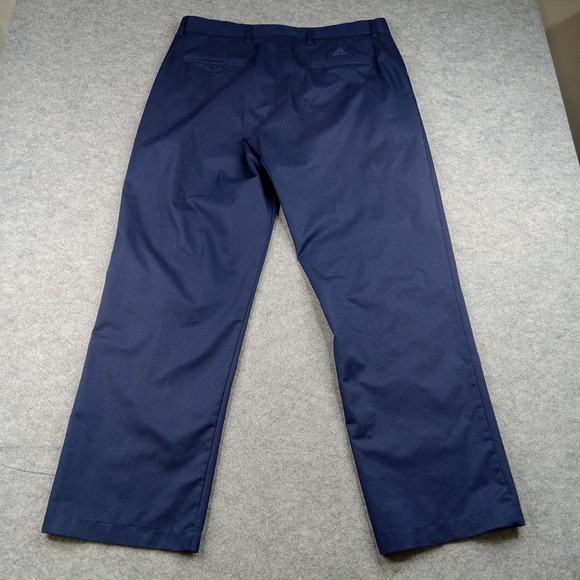 Adidas Pants Mens 36x32 Blue Climalite Golf Pinstripe Woven Casual Performance - Picture 8 of 10